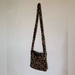 Cheetah print cross body bag